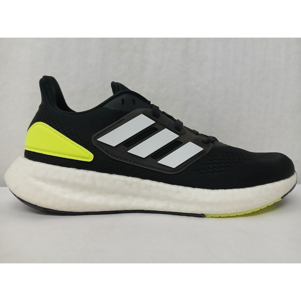 Adidas Men's Pureboost 22 Running Training Shoes HQ1449 Black Yellow White Sz 9 - Picture 3 of 10